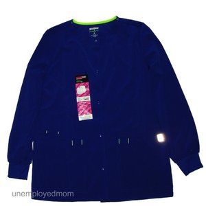 Royal Blue Scrub Jacket Warm Up Medical Nursing